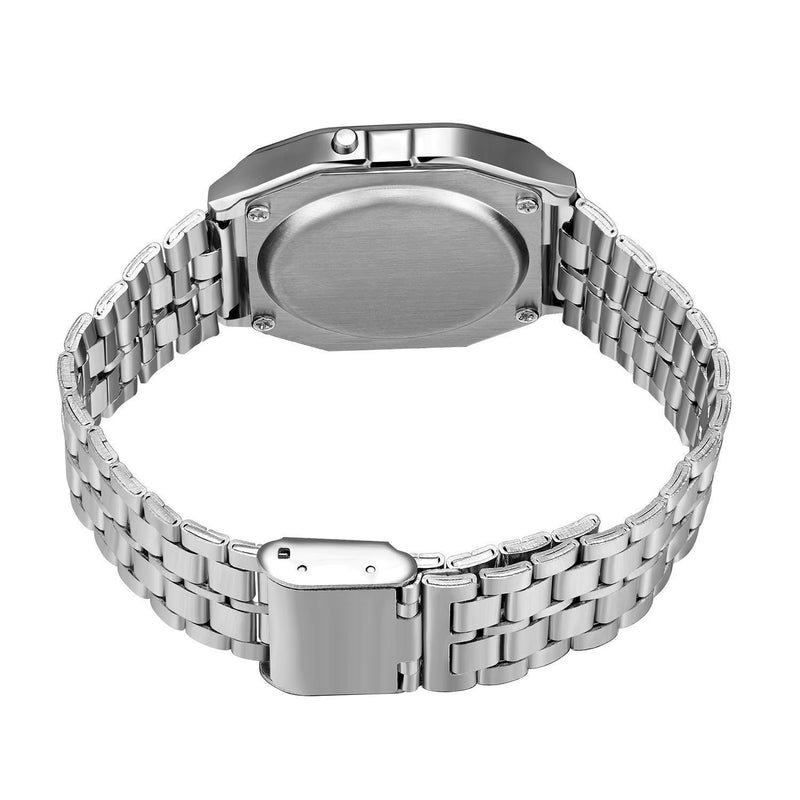 WR F91W Steel Band Electronic Watch Mostore.com