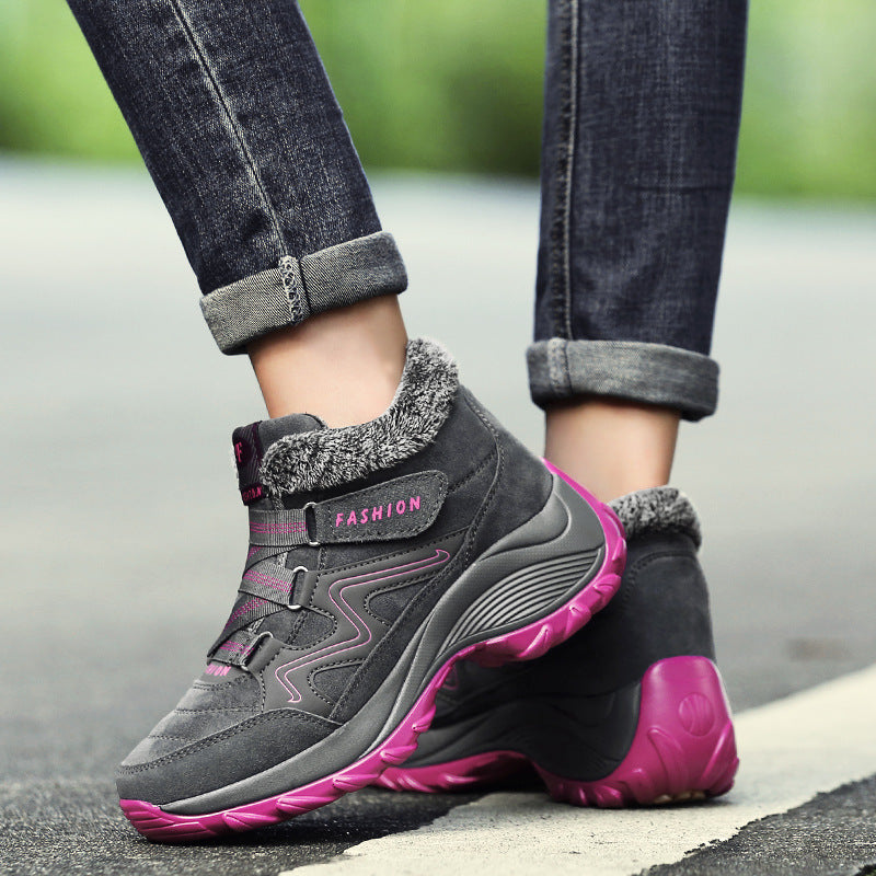 Hiking Shoes For Women Real Leather Non-Slip Outdoor Hiking Boots Trekking Shoes Waterproof Sport Sneakers Camping Sport Shoes Mostore.com