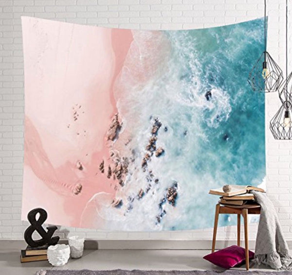 Blue ocean tapestry painting Mostore.com