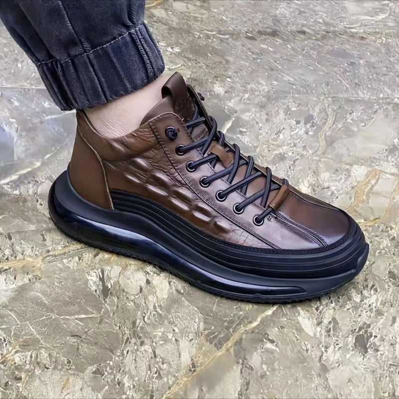 Warm Air Cushion  Pattern Elastic Band Trend Men's Shoes Mostore.com