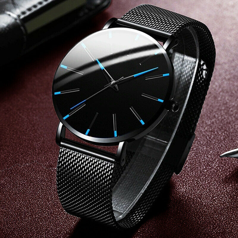 Waterproof Men's Watch Stainless Steel Quartz Analog Wristwatches Sport Fashion Mostore.com