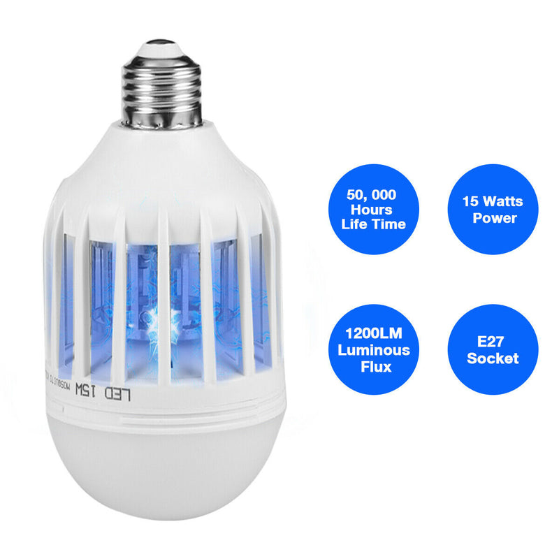 Bug Zapper Light Bulb Mosquito Lamp Fly Trap Killer Indoor Outdoor Insect E26 E27 American Varieties