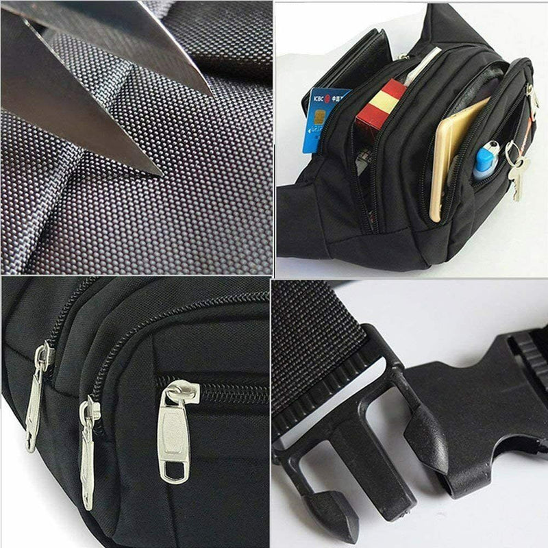 Waist Bag Fanny Pack For Men Women Hip Belt Bum Pouch Sport Travel Purse Unisex Mostore.com