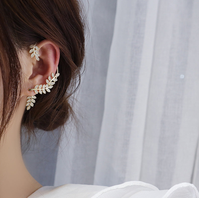 Korea Diamond Butterfly Ear Hook Without Pierced Bone Clip Mostore.com