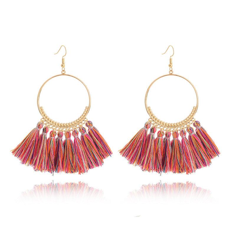 Big Round Drop Dangle Earrings Mostore.com
