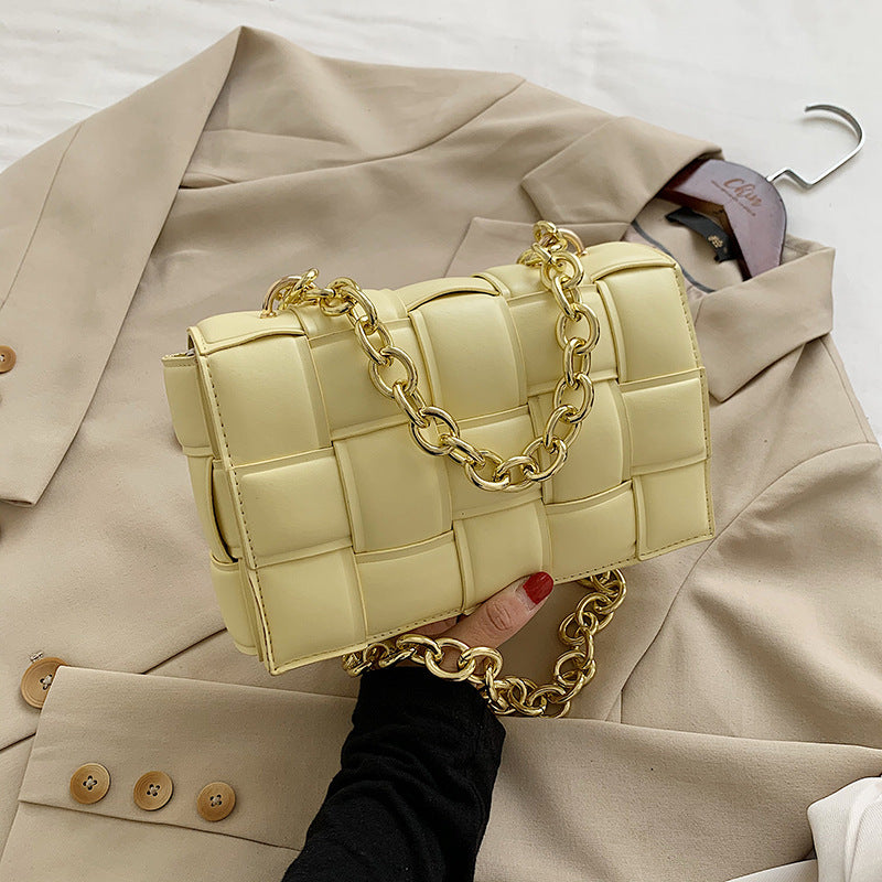 Woven soft top chain pack with versatile cross shoulder Mostore.com