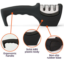 KNIFE SHARPENER Ceramic Tungsten Kitchen Knives Blade Sharpening System Tool USA Mostore.com