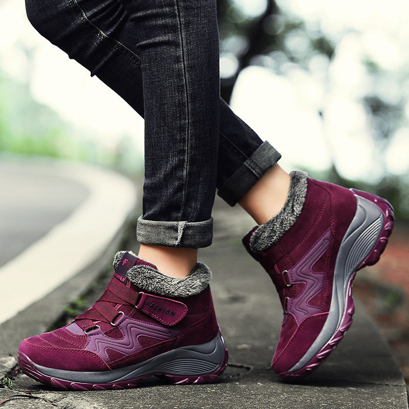 Hiking Shoes For Women Real Leather Non-Slip Outdoor Hiking Boots Trekking Shoes Waterproof Sport Sneakers Camping Sport Shoes Mostore.com
