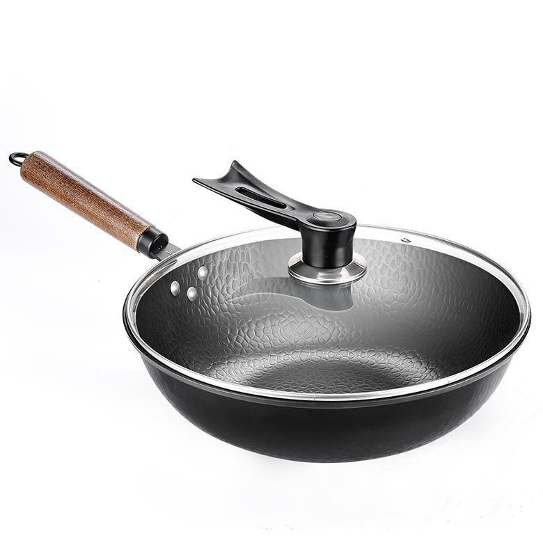 Iron Pan Traditional Iron Wok Handmade Mostore.com