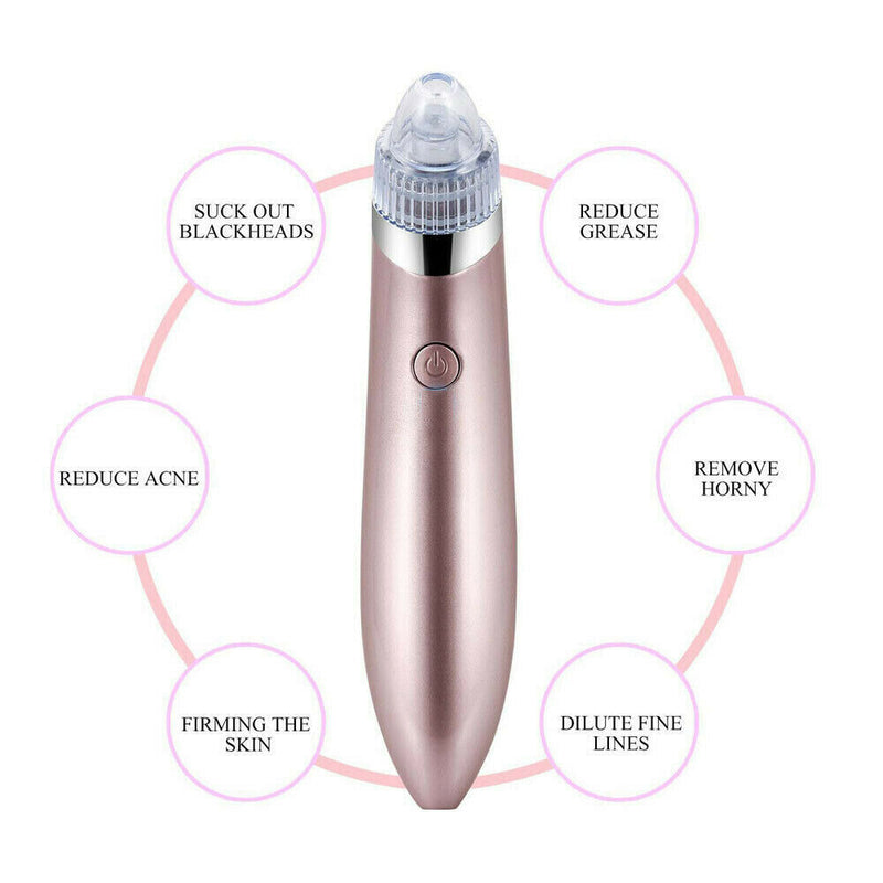 Electric Blackhead Vacuum Pore Cleaner Acne Pimple Remover Strong Suction Tool Electric Blackhead Remover Pore Vacuum Suction Diamond Dermabrasion Face Cleaner Mostore.com