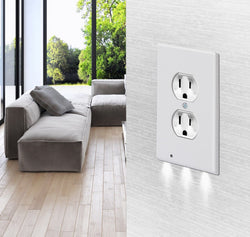 Socket Night Light Switch Panel LED Sensor Light Mostore.com