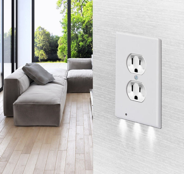 Socket Night Light Switch Panel LED Sensor Light Mostore.com
