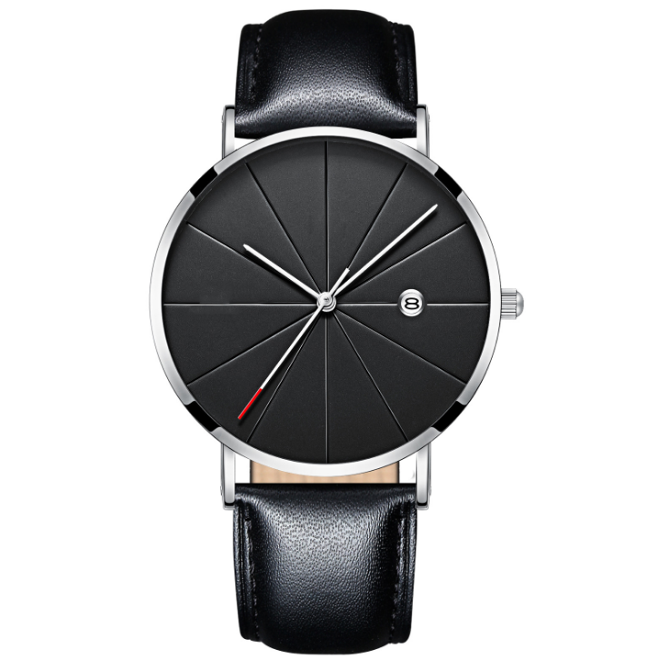 Simple calendar watch male creative waterproof quartz watch Mostore.com