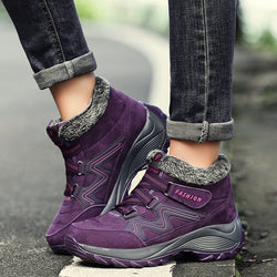 Hiking Shoes For Women Real Leather Non-Slip Outdoor Hiking Boots Trekking Shoes Waterproof Sport Sneakers Camping Sport Shoes Mostore.com