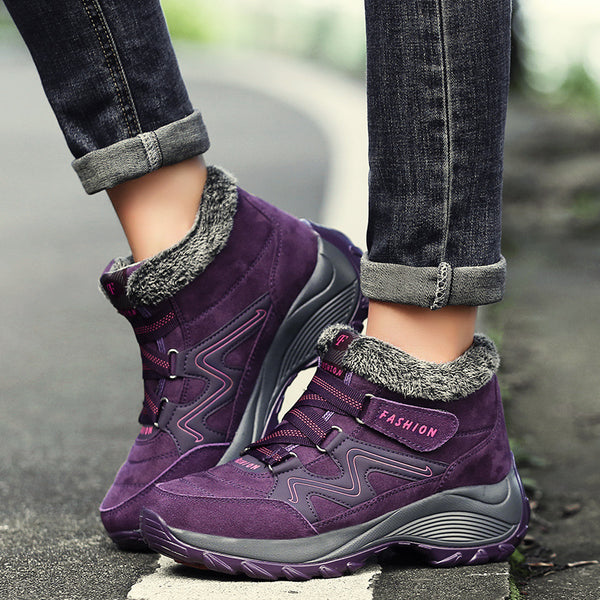Hiking Shoes For Women Real Leather Non-Slip Outdoor Hiking Boots Trekking Shoes Waterproof Sport Sneakers Camping Sport Shoes Mostore.com