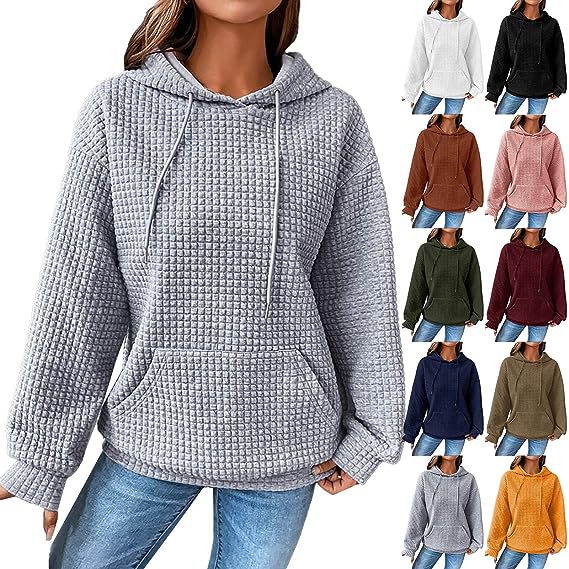 Women's Loose Casual Solid Color Long-sleeved Sweater American Varieties