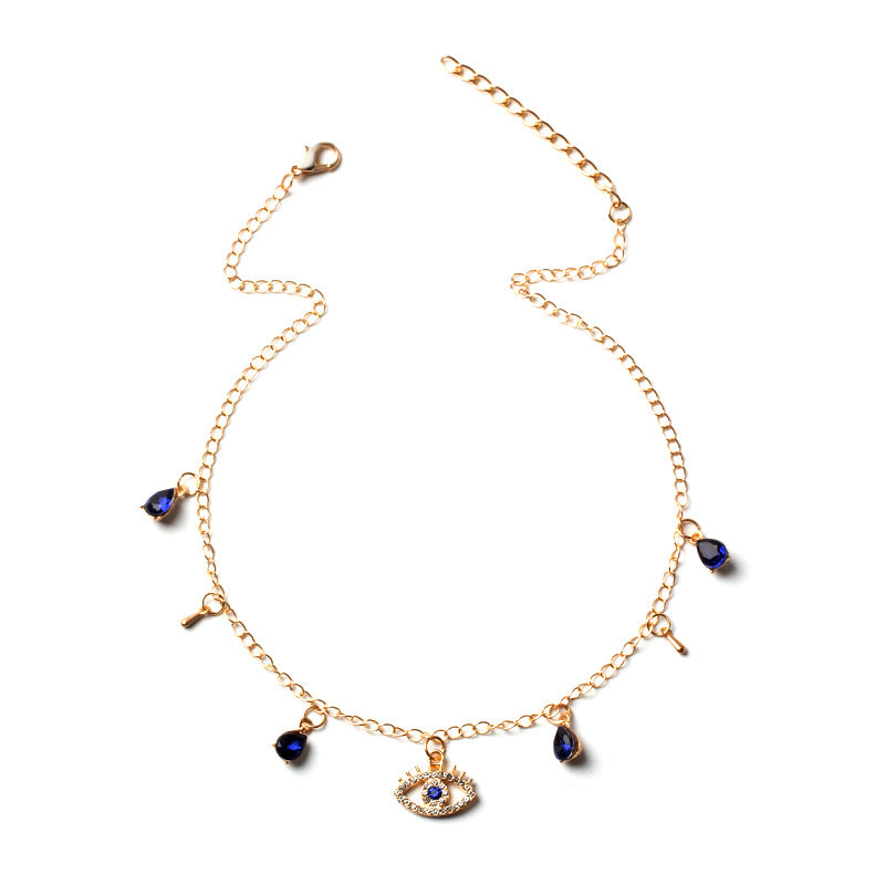 Gold Plated Devil's  Crystal Necklace Mostore.com
