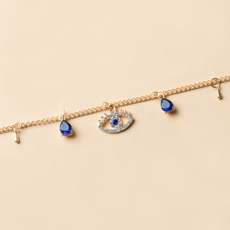 Gold Plated Devil's  Crystal Necklace Mostore.com