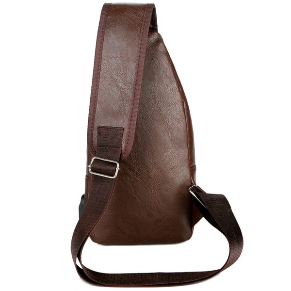 USB Portable Charging Chest Bag Messenger Bag Mostore.com
