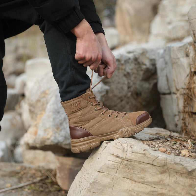 Safety Shoes Steel Toe Cap High-Top Work Protective Labor Insurance Shoes Mostore.com