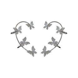 Korea Diamond Butterfly Ear Hook Without Pierced Bone Clip Mostore.com