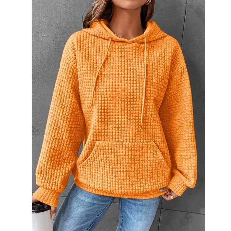 Women's Loose Casual Solid Color Long-sleeved Sweater American Varieties