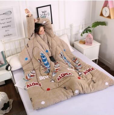 Winter Lazy Quilt with Sleeves Mostore.com