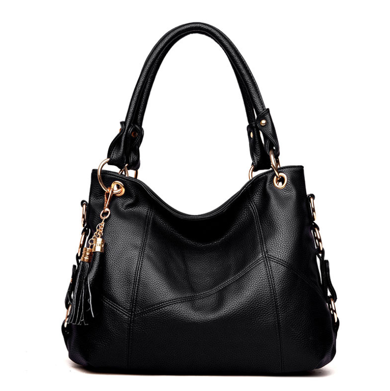 Leather tassel soft leather shoulder bag Mostore.com