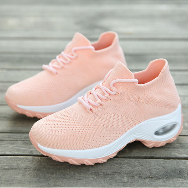 Sports shoes women flying knit socks shoes shaking shoes Mostore.com