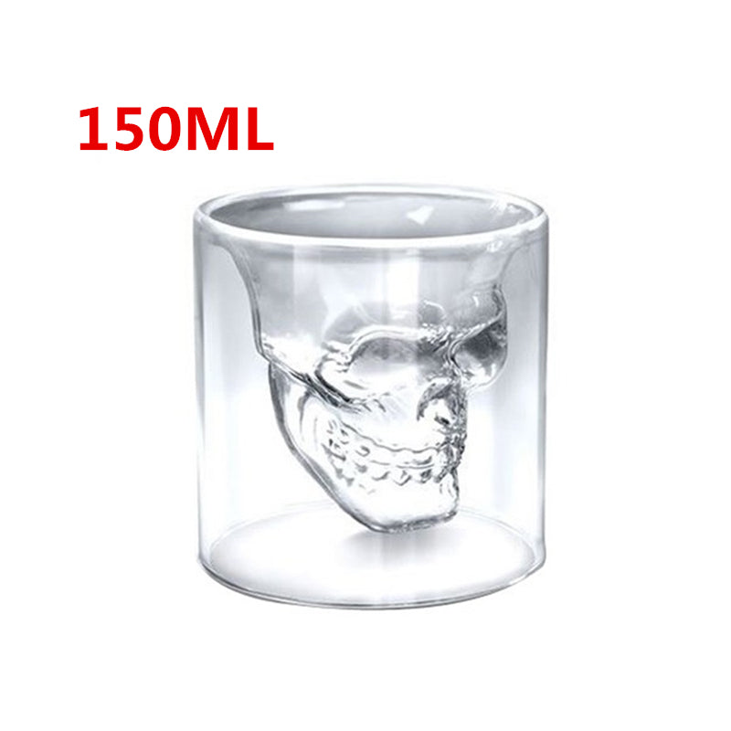 Skull Skull Double Transparent Glass Mostore.com