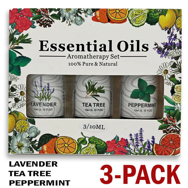 3 Pack - Aromatherapy Essential Oils Gift Set For Humidifiers Oil Diffuser Mist Mostore.com