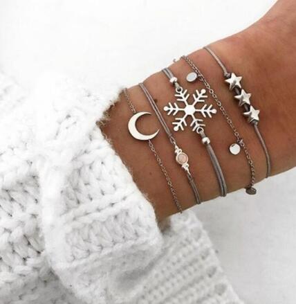 Bead Chain Bracelet Set Anklet Mostore.com