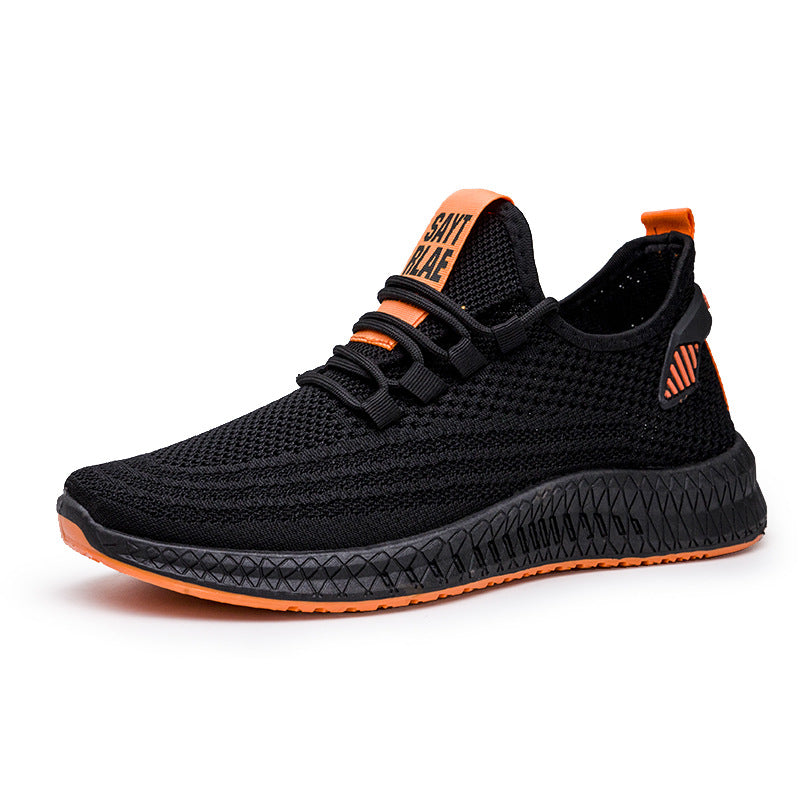 Men's shoes flying woven sneakers casual shoes Mostore.com