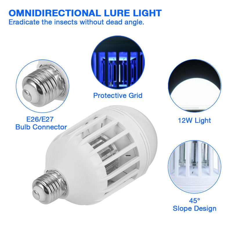 Bug Zapper Light Bulb Mosquito Lamp Fly Trap Killer Indoor Outdoor Insect E26 E27 American Varieties