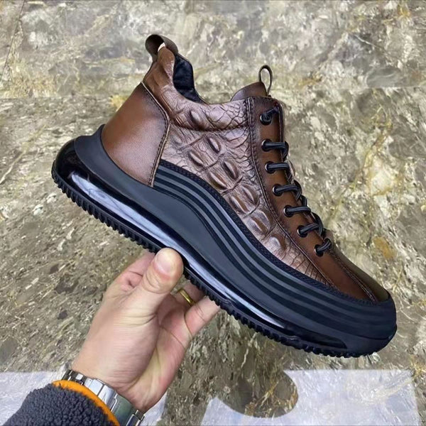 Warm Air Cushion  Pattern Elastic Band Trend Men's Shoes Mostore.com