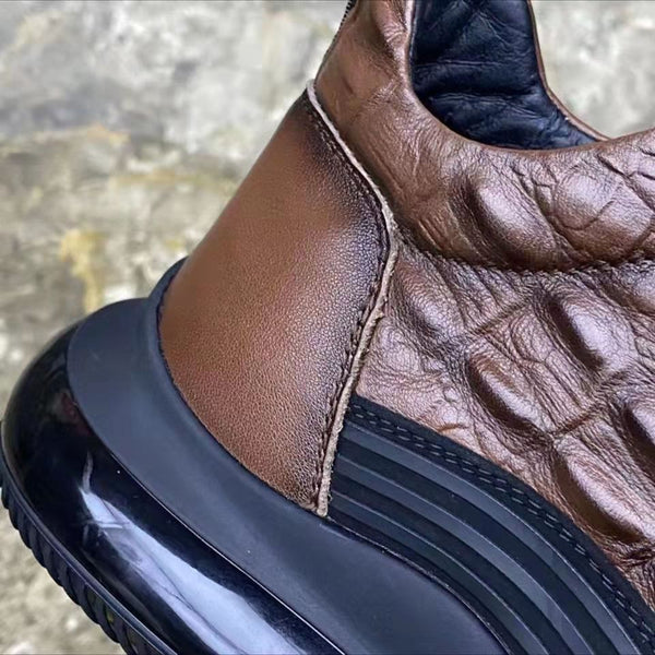 Warm Air Cushion  Pattern Elastic Band Trend Men's Shoes Mostore.com