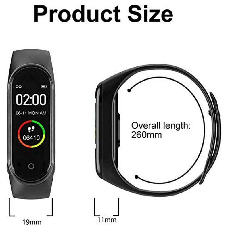M Smart Watch Band Blood Pressure Bracelet Wristband Fitness Tracker Heart Rate Mostore.com