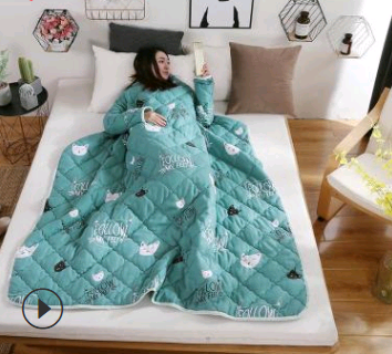 Winter Lazy Quilt with Sleeves Mostore.com