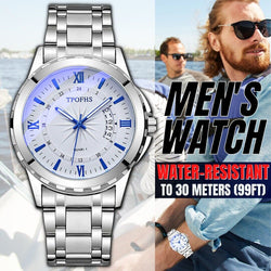 Classic Men's Watch Stainless Steel Wristwatch For Men Quartz Luxury Waterproof Mostore.com