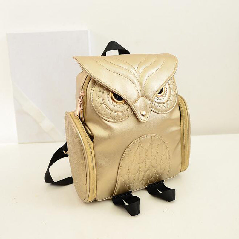Japanese and Korean trends, women's Owl backpack, leisure travel bag, fashion personality cartoon Backpack Mostore.com