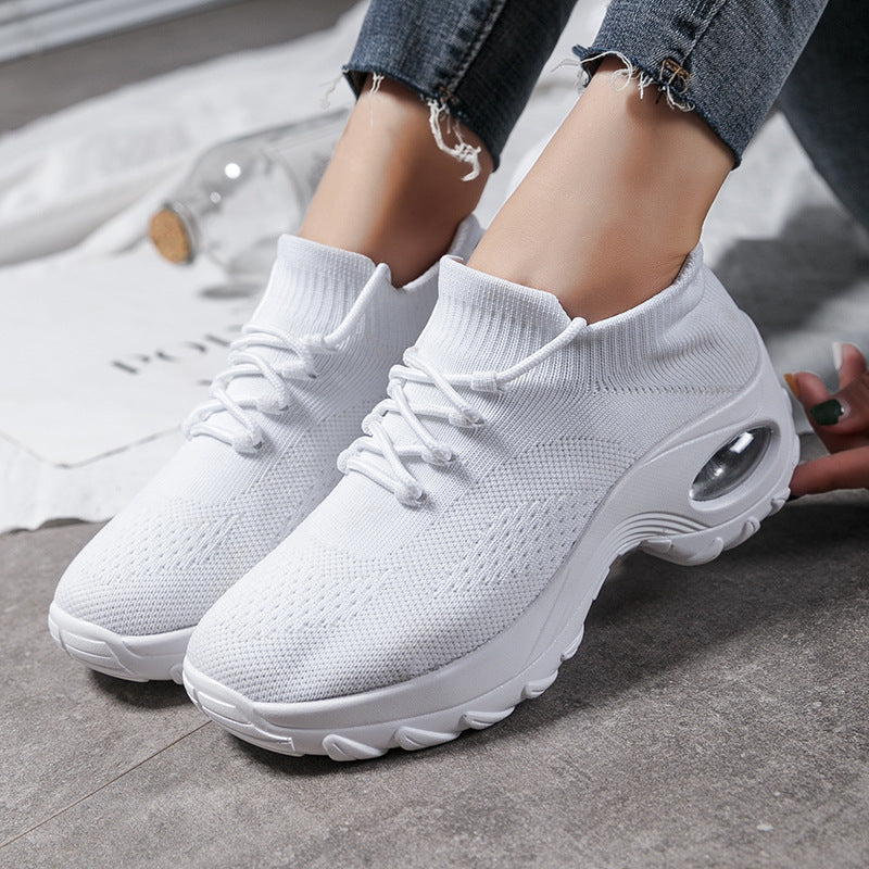 Sports shoes women flying knit socks shoes shaking shoes Mostore.com