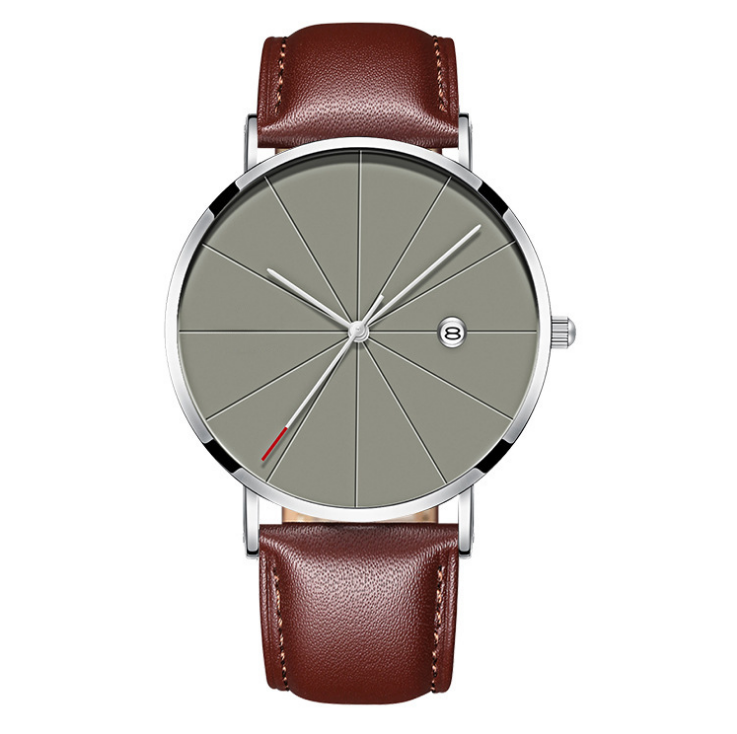 Simple calendar watch male creative waterproof quartz watch Mostore.com