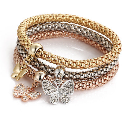 Alloy Tricolor Set Stretch Popcorn Corn Chain Mostore.com