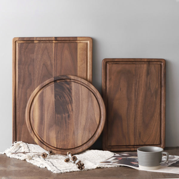 Black Walnut Wood Cutting Board Creative Whole Tray Fruit Chopping Cutting Board Wood Chopping Blocks For Kitchen Mostore.com