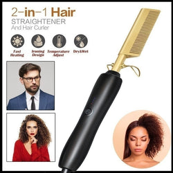 Hair Straightener Brush Comb Mostore.com