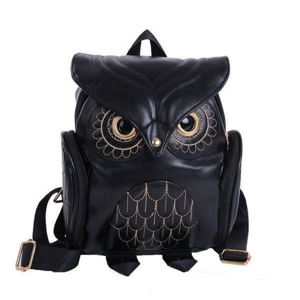 Japanese and Korean trends, women's Owl backpack, leisure travel bag, fashion personality cartoon Backpack Mostore.com