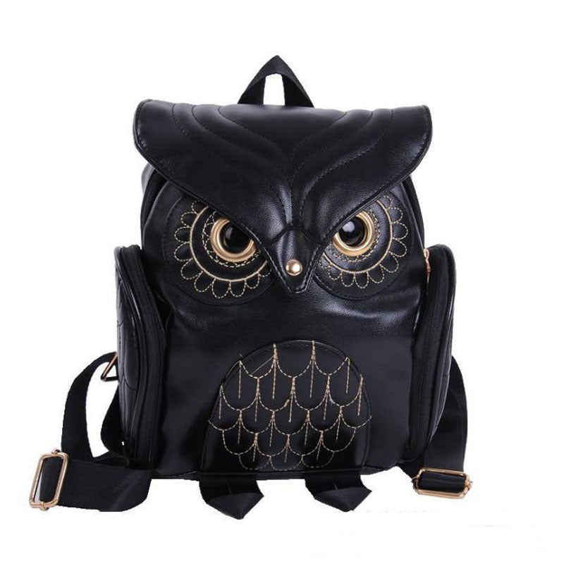 Japanese and Korean trends, women's Owl backpack, leisure travel bag, fashion personality cartoon Backpack Mostore.com
