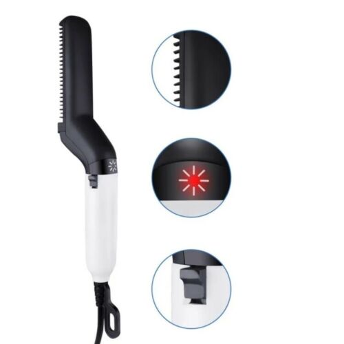 Hair Straightener Men Multifunctional Comb Curling Electric Brush Professional Hair Comb Brush Beard Straightener Hair Curler Fast Heating Styling Tools Mostore.com