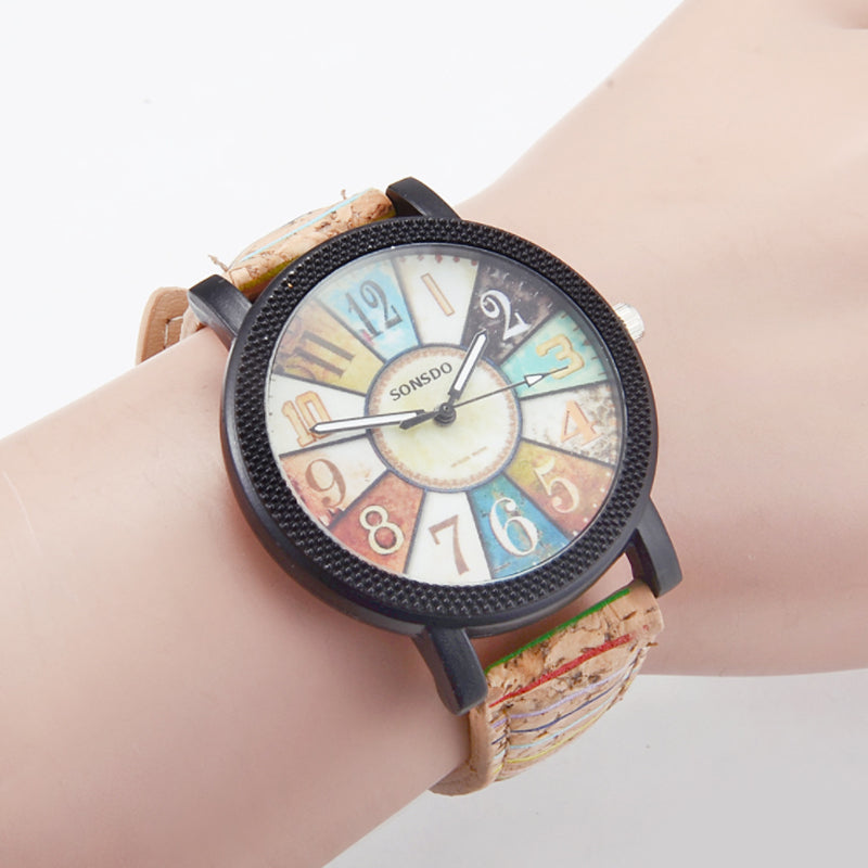 Casual Vintage Leather Women Quartz Wrist Watch Gift Clock Mostore.com