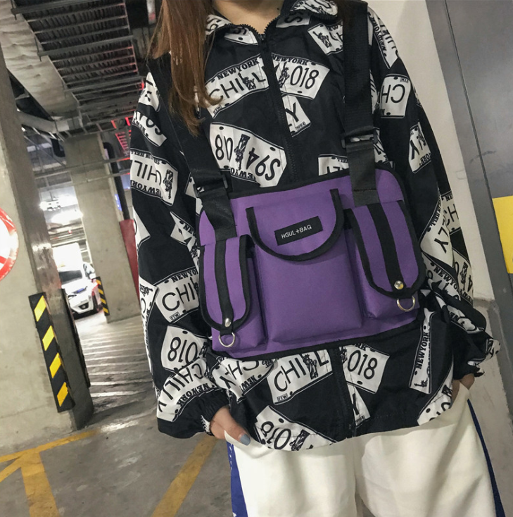 Casual sports backpack, wild color, color, men and women, student bag, trend Mostore.com
